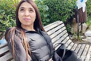Peruvian teen Michi gets pounced on for a wild ride