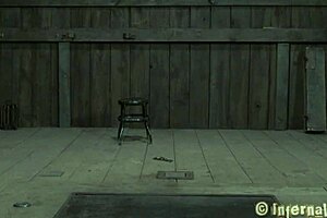 Intriguing gagged beauty scene