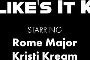 Busty blonde Kristi Kream meets Rome Major in an intriguing encounter
