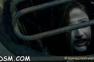 Tied up bondman gets vibrator domination