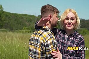 Fiancé's Redhead Best Friend Rides Hard in Wild Assfucking