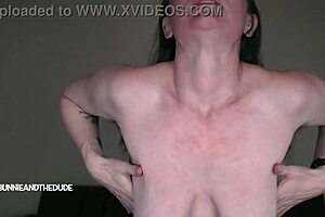 hey, jack off on my big natural milk hangers now! - bunnieandthedude