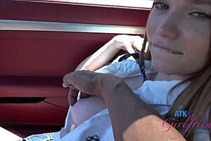 i-i mean, mazy myers gets pussy played and sucks cock in car driving lesson, you know?