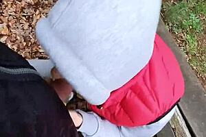 Risky Quickie with 18yo Teen in POV Outdoor Sex Scene