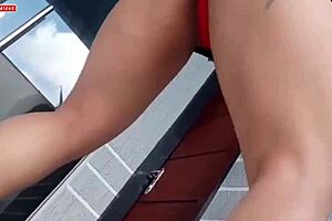 Two sexy BBW girls dance naked wanting sex