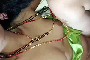 Married couple's first time in action with hot blowjobs