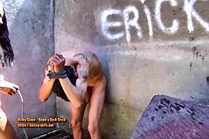 Mlada and Wendy in ball kicking