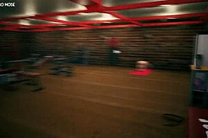 Intense Workout Session at the Girls Gym