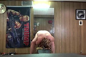 Redhead Milf Gets Accidental Creampie with Dildo