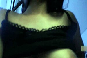 Young and sexy latina teen sucks and licks cum covered cock