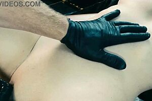 insane woman is kept in a cell and only brought out for use of her pussy