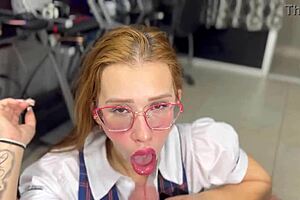 old guy gets rimjob from masked blindfolded birthday surprise