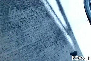 Shaved Pussy Receives Sexy Pounding by Erected Cock