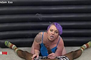 Smoking Cigarettes While Riding Shaundamxxx's Big Black Cock
