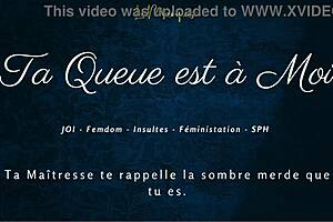 French femdom dirty talks joi