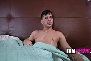 talking to step dad while his wife sneaks a blow under blanket 😏