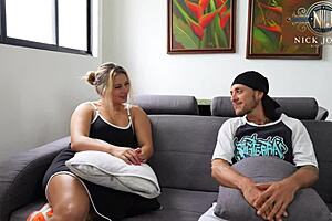 the cousins fucked wet before parents arrived, clit and cock play