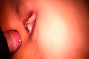 Double penetration: fucking her ass and pussy at the same time