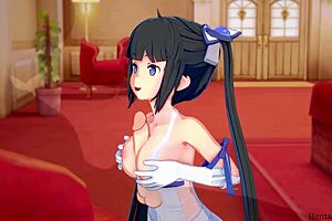Hestia from Danmachi has sex in her mansion 😍