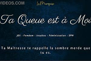 French femdom dirty talks joi