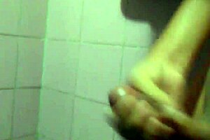 The young guy jerks off solo in his room.