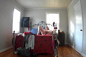 Stepmom's secret shopping spree ends in self-pleasure on camera
