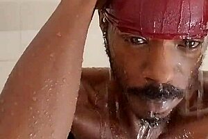 Brunette roommate slams hard in dorm after sweaty workout session.