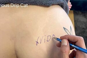 Doggystyle cumshot on tight shaved ass!