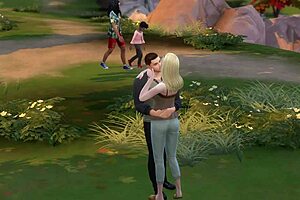 military guy feels excitement at the park