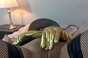 Big ass Latina doll gets filled with cum on Halloween