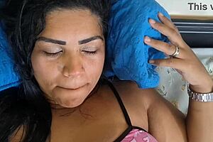 Nicoly Mattos gets a hot load in her beaver