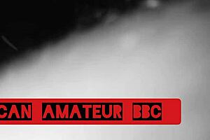 Ebony couple engages in rough sex with big black cock.