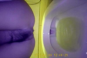 Asian Teen 18+ Uses Hidden Toilet for Private Moment