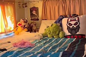 View Of Blu Chatting With Some Random Lucky Dude