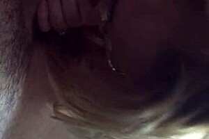 Michelle tyte bends for cumshot