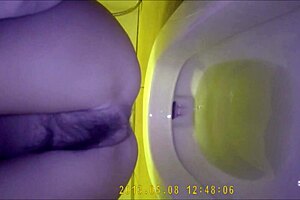 Asian Teen 18+ Uses Hidden Toilet for Private Moment