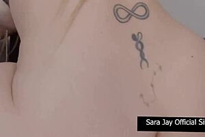 Great Dick Bouncing Sara Jay Loves Riding Huge Cock Mazee God!