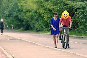 hidden cam captures jeny getting stripped in public... oh shit, she's nude outdoors!