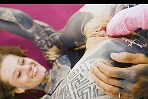 Tattoed Goth Couple Engages In Hardcore Fingering Anal Play And Sloppy Blowjob Zf038