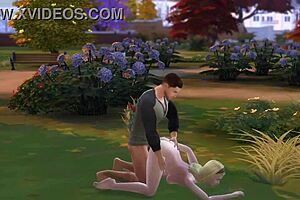 military guy feels excitement at the park