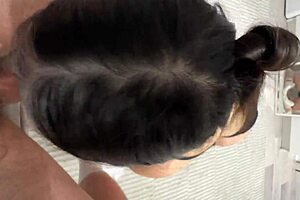 Perfect ass teen gets an amateur blowjob