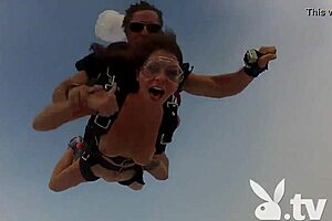 Badass members perform exclusive skydiving sport