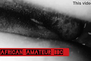 Ebony couple engages in rough sex with big black cock.