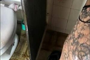 i ate my girlfriend's hot friend in the shower with cunilingus, anal, blowjob, and assfucking by monster cock