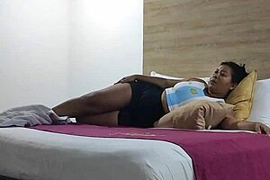 Taking out my salary with my step-aunt have you ever seen a sucking mom right