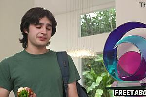 divorced stepmom takes it in the ass from her twisted stepson