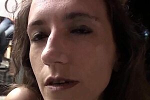 italian milf puts dildo on ass for masturbation fun