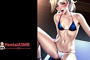 Blonde Scandinavian Hentai Girl Reaches Orgasms in Sexy Gallery