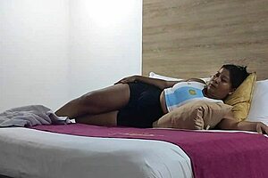 Taking out my salary with my step-aunt have you ever seen a sucking mom right