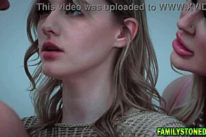 Stepmom Jenna Starr And Melody Marks Threesome Doggystyle Riding With Stepson Joshua Lewis!